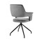 Armen Living Hadley Dining Room Accent Chair in Gray Velvet with Black Finish LCHDCHGRY - alternate 5